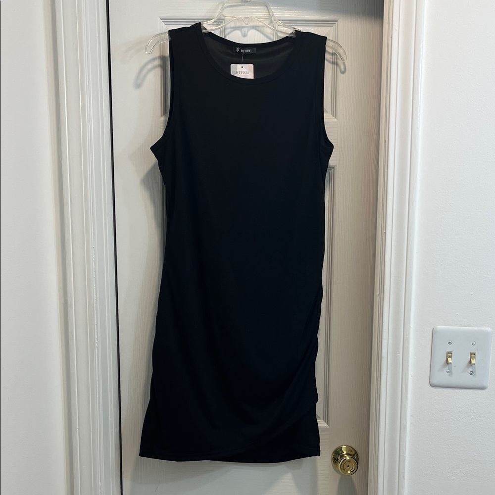Black Sleeveless Mini Dress